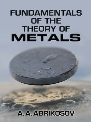 cover image of Fundamentals of the Theory of Metals